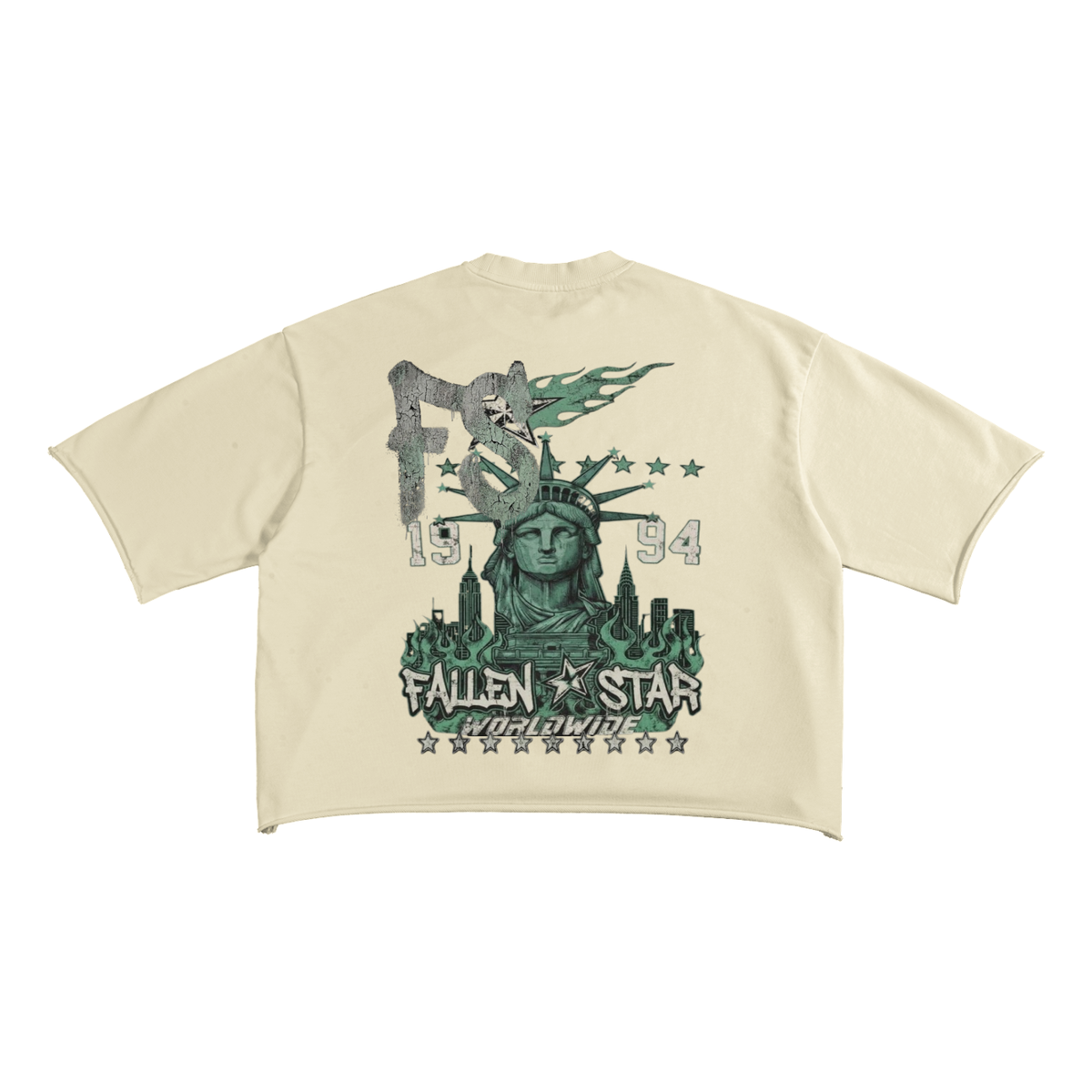 fallenstar French Terry Raw Edge T-Shirt