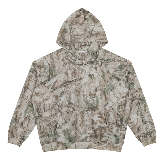 Unisex Oversized Fleece Tree Camo Hoodie