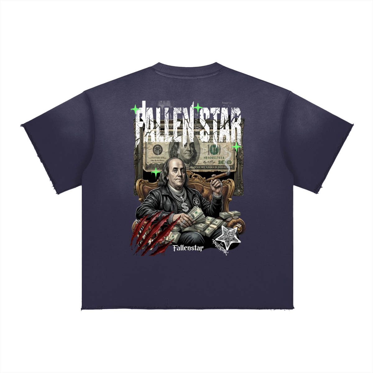 fallenstar Sun Fade Raw Edge T-Shirt