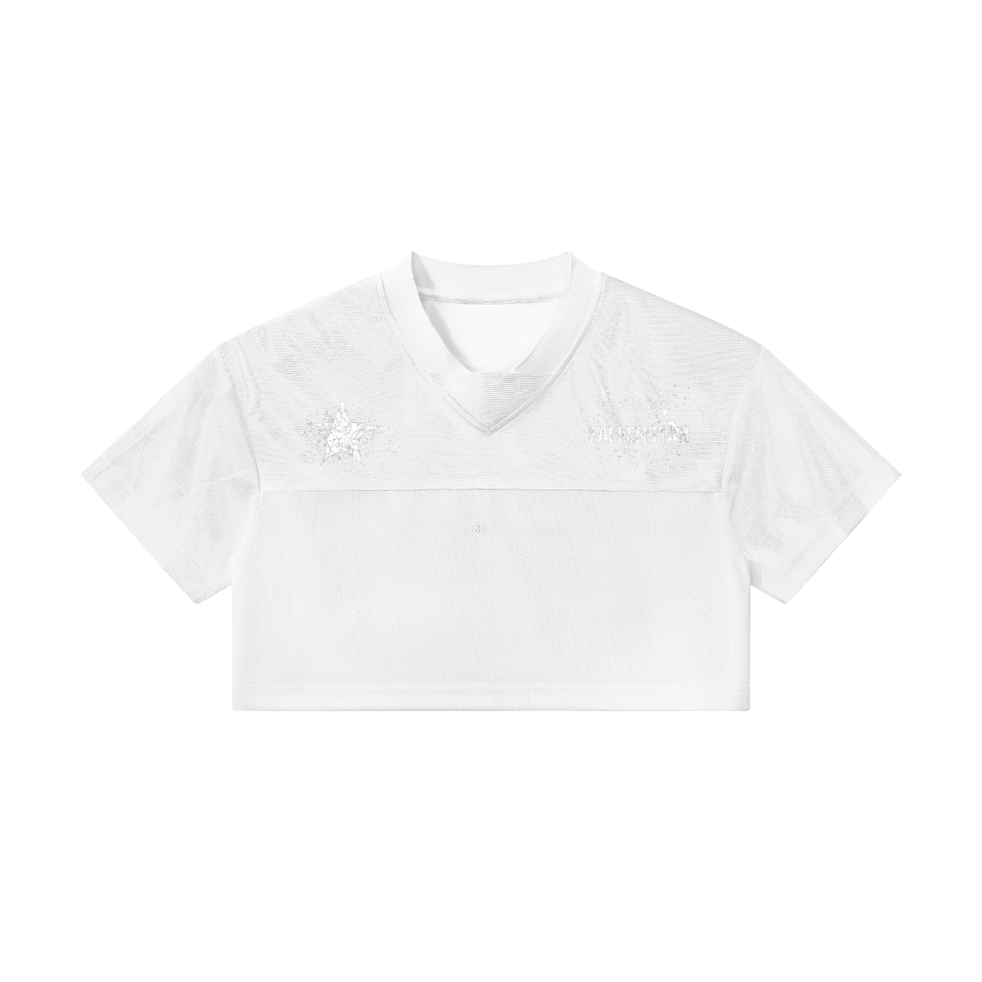 Women’s Cropped Paneled V-Neck Jersey