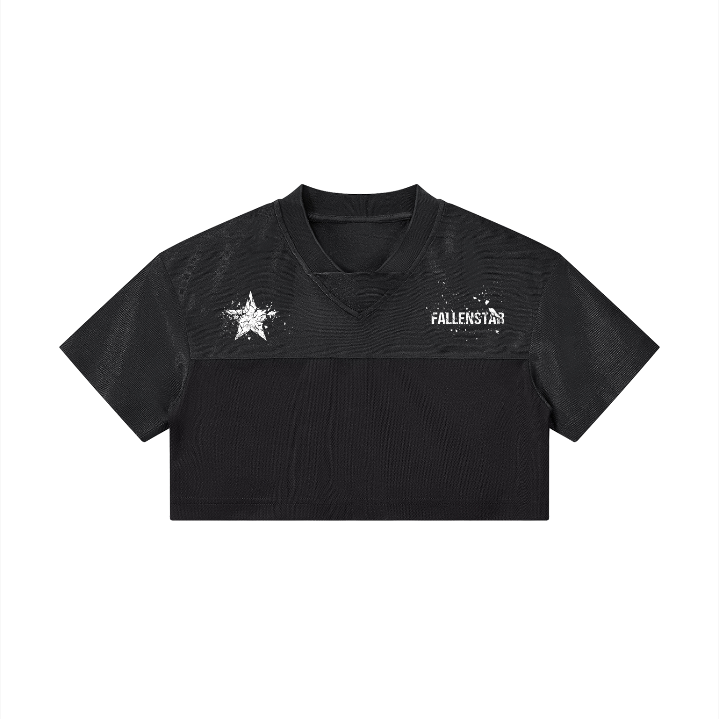 Women’s Cropped Paneled V-Neck Jersey