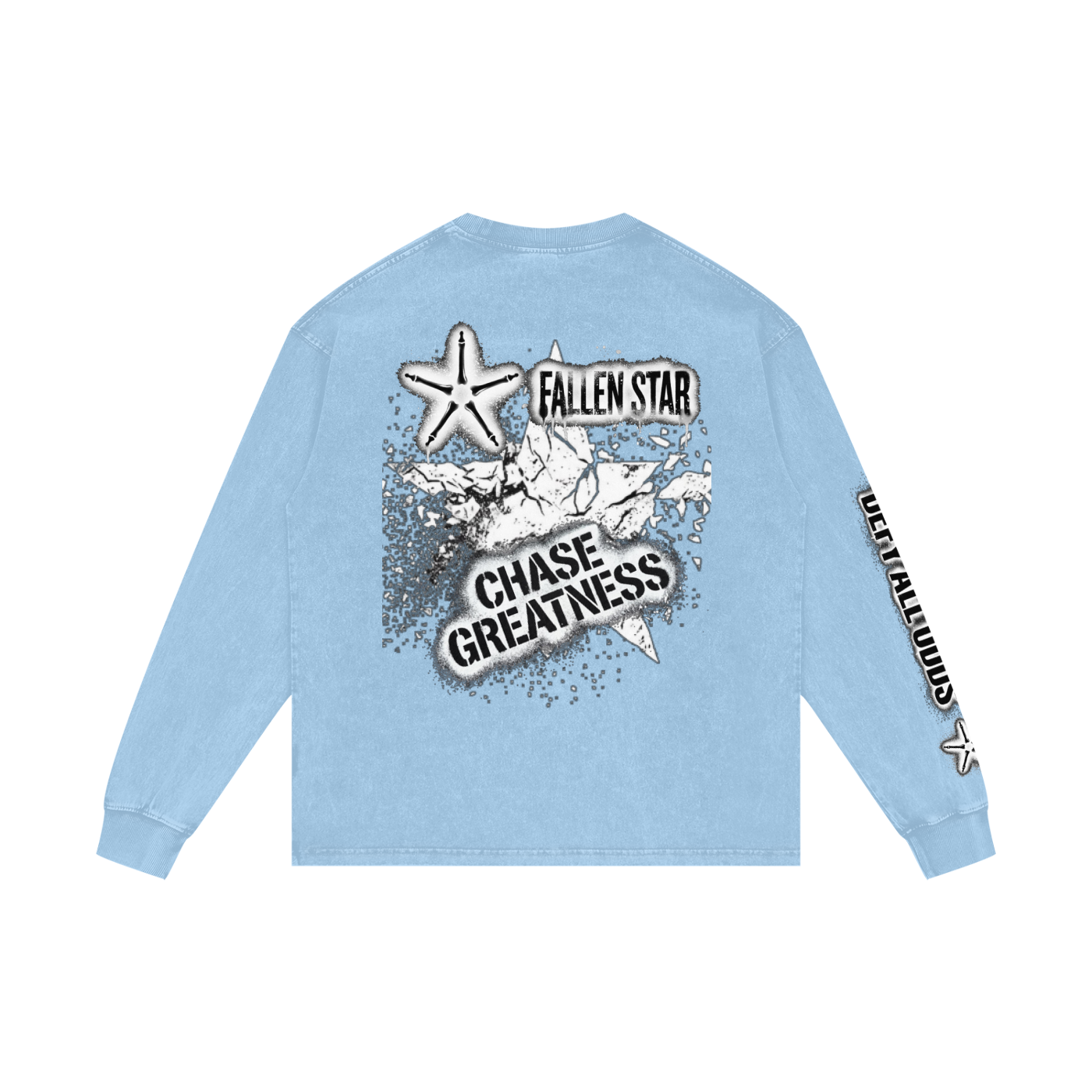 Acid Wash Oversize Long Sleeve T-Shirt