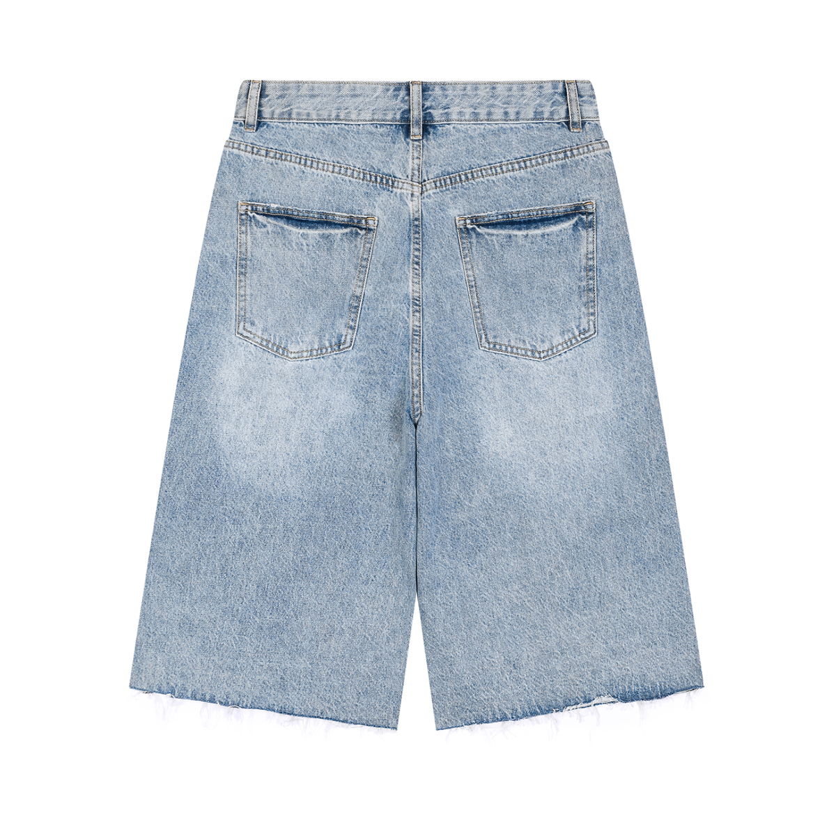 fallenstar Men’s Vintage Wide Leg Denim Shorts
