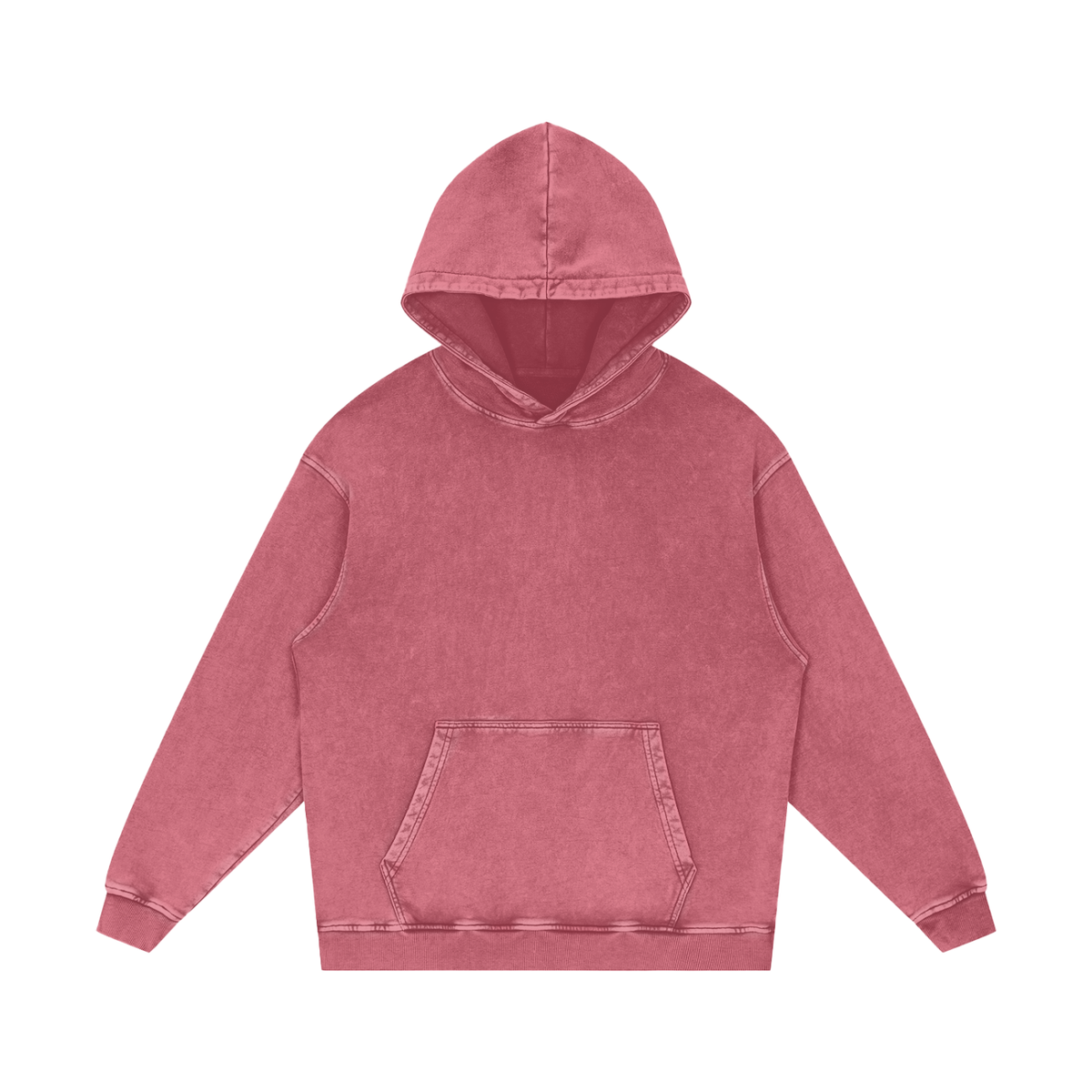 Snow Washed Loose Cotton Hoodie