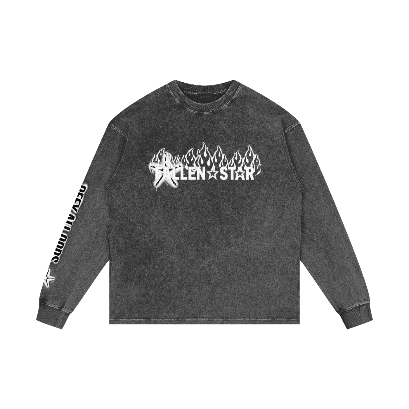 Acid Wash Oversize Long Sleeve T-Shirt