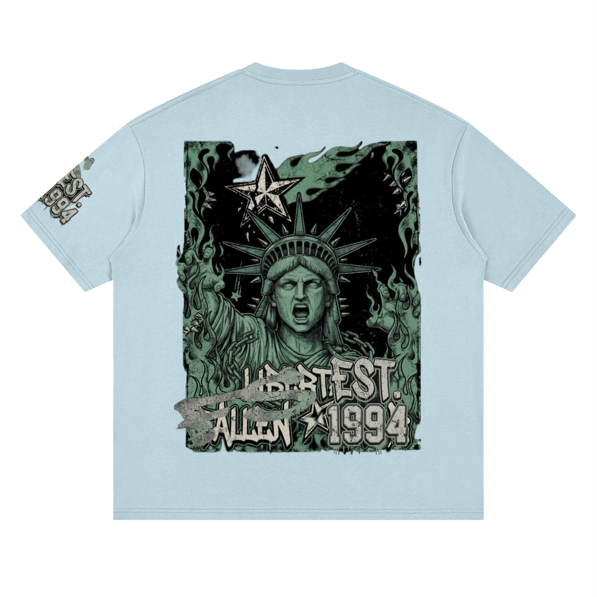 fallenstar. Streetwear Loose Drop Shoulder T-Shirt