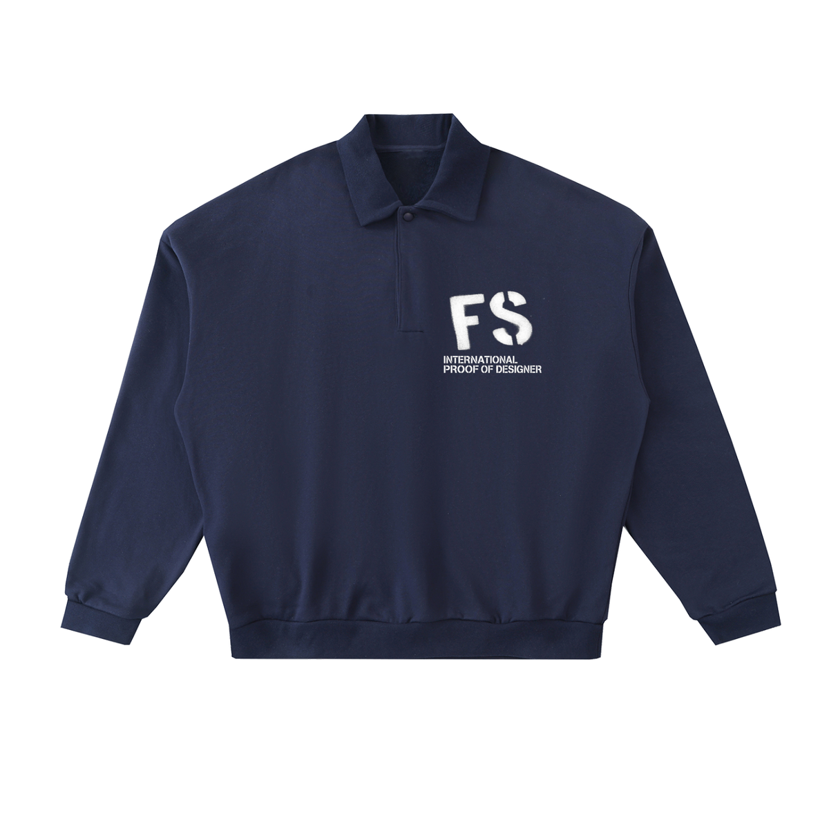 Heavyweight Fleece Polo Sweatshirt