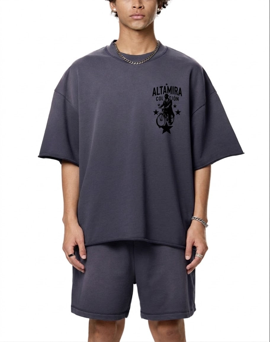 Sun Fade Raw Edge T-Shirt
