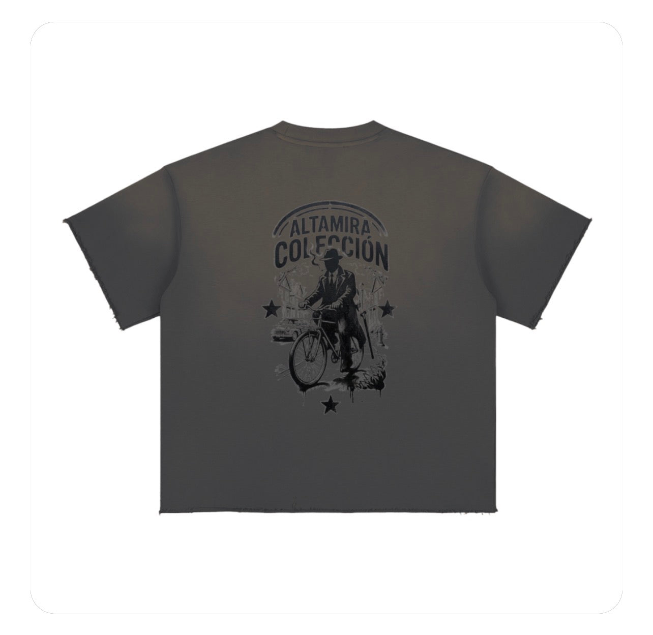 Sun Fade Raw Edge T-Shirt