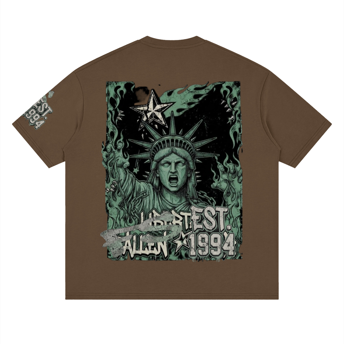 fallenstar. Streetwear Loose Drop Shoulder T-Shirt