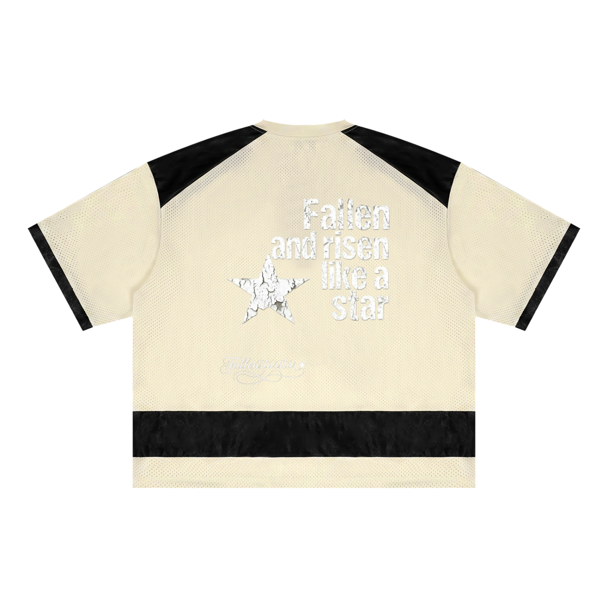 Unisex Raglan Sleeve Mesh Boxy T-Shirt fallenstar