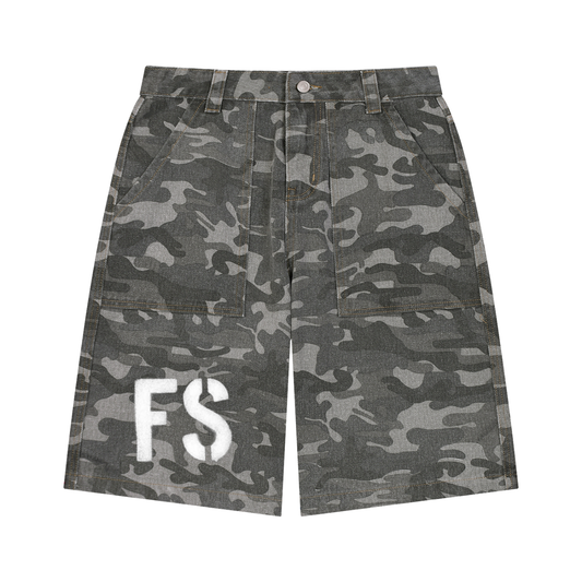 Men's Wide Leg Camo Shorts