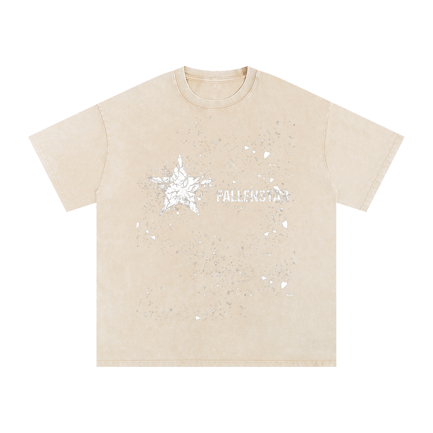 Snow Washed Oversized Cotton T-Shirt