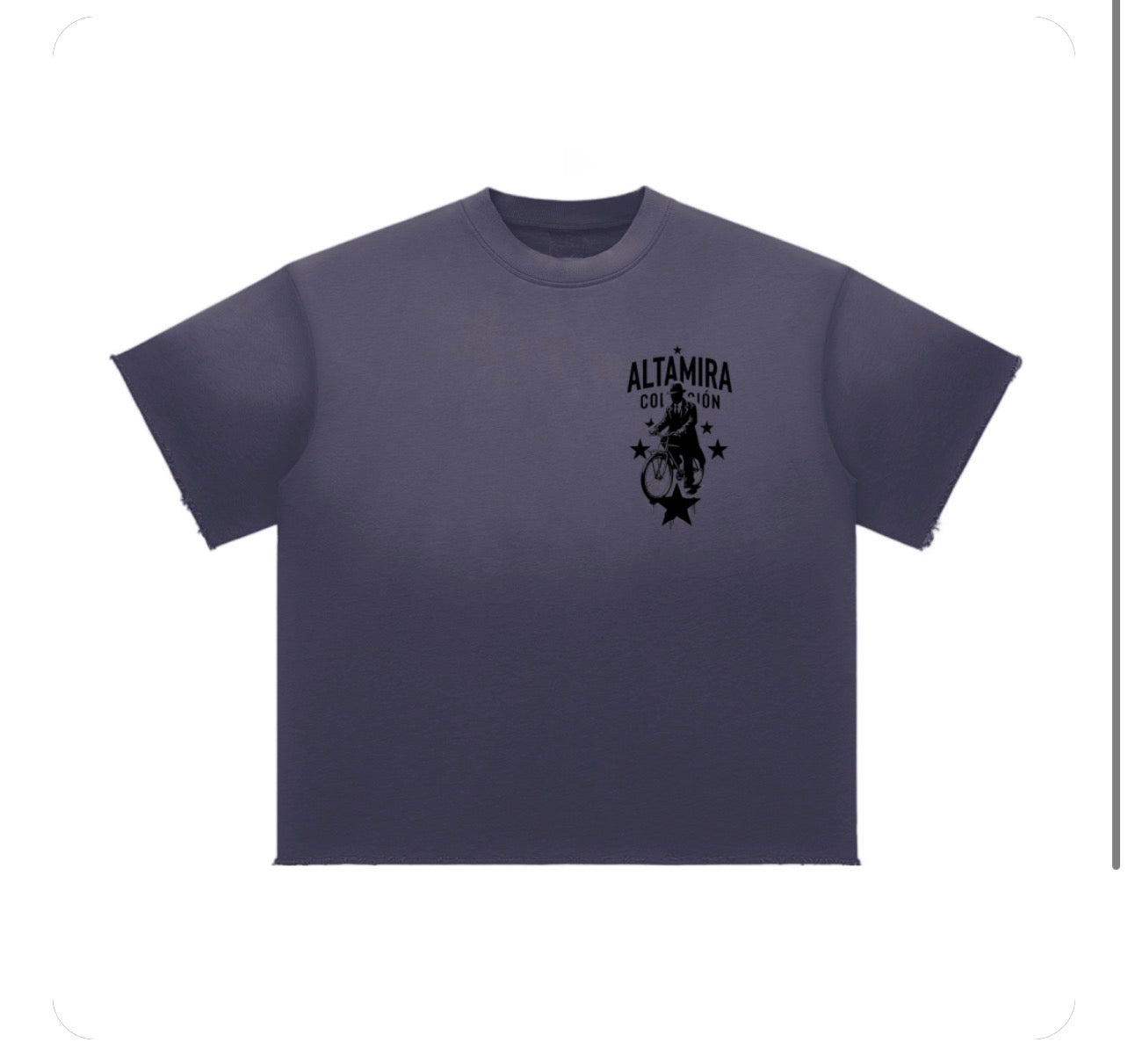 Sun Fade Raw Edge T-Shirt