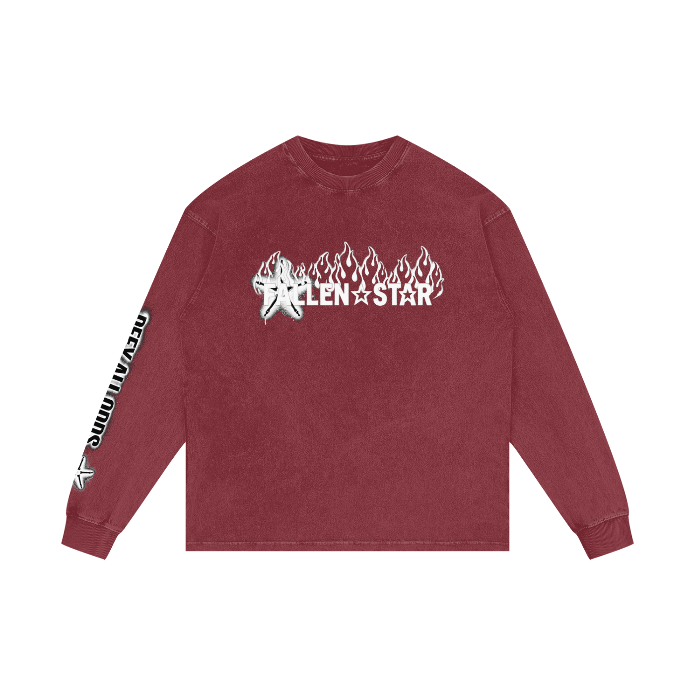 Acid Wash Oversize Long Sleeve T-Shirt