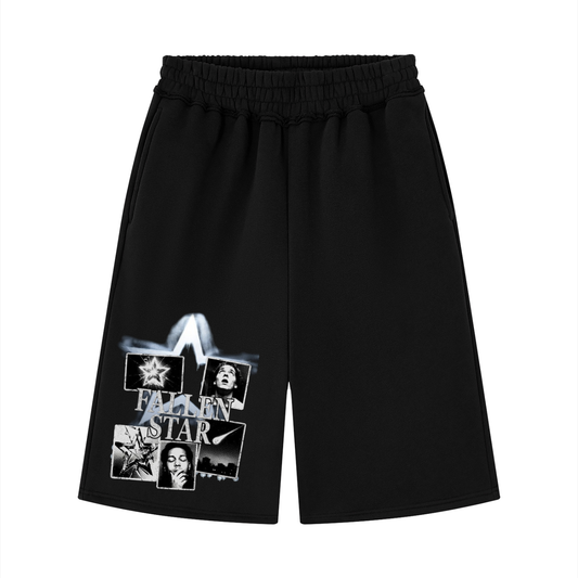 fallenstar Unisex Raw Edge Fleece Shorts