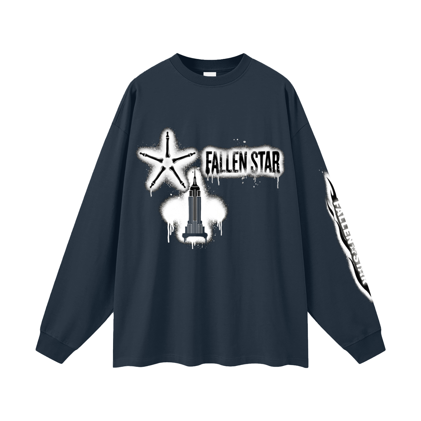 fallenstar Oversized Unisex Long Sleeve T-Shirt