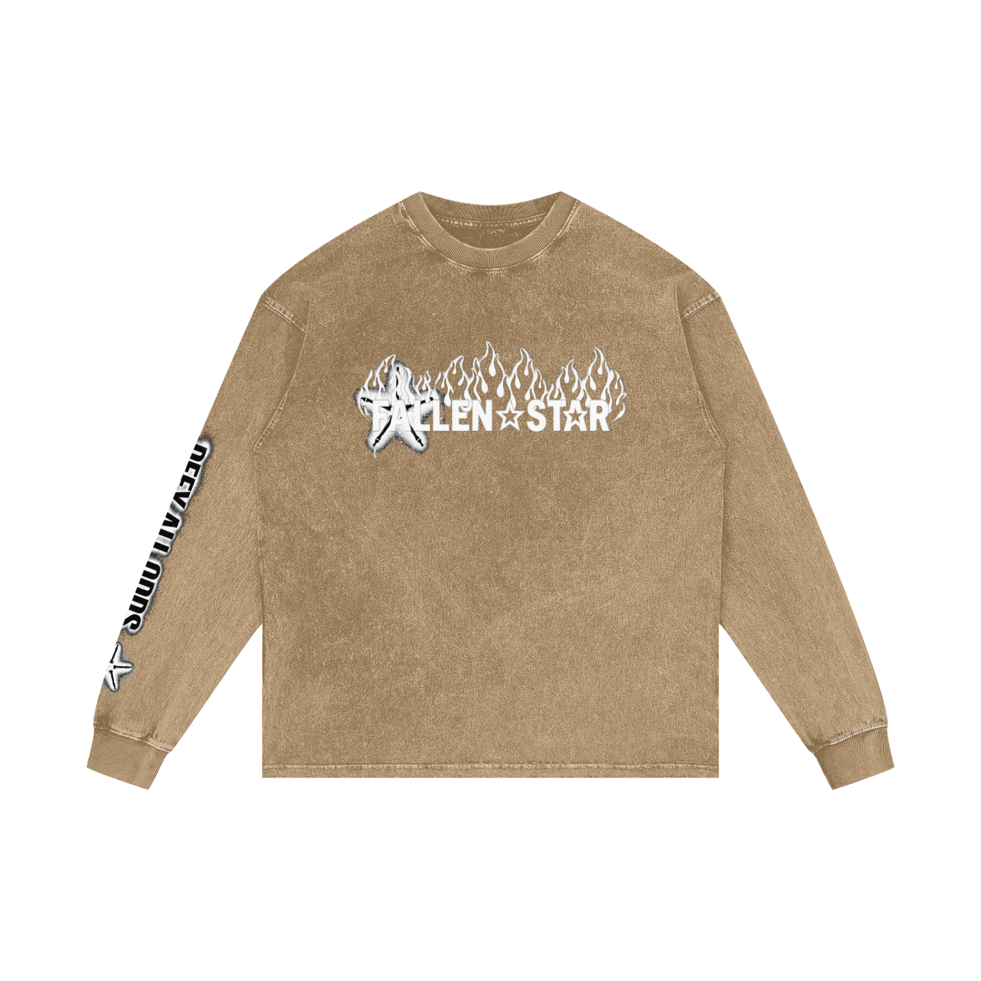 Acid Wash Oversize Long Sleeve T-Shirt
