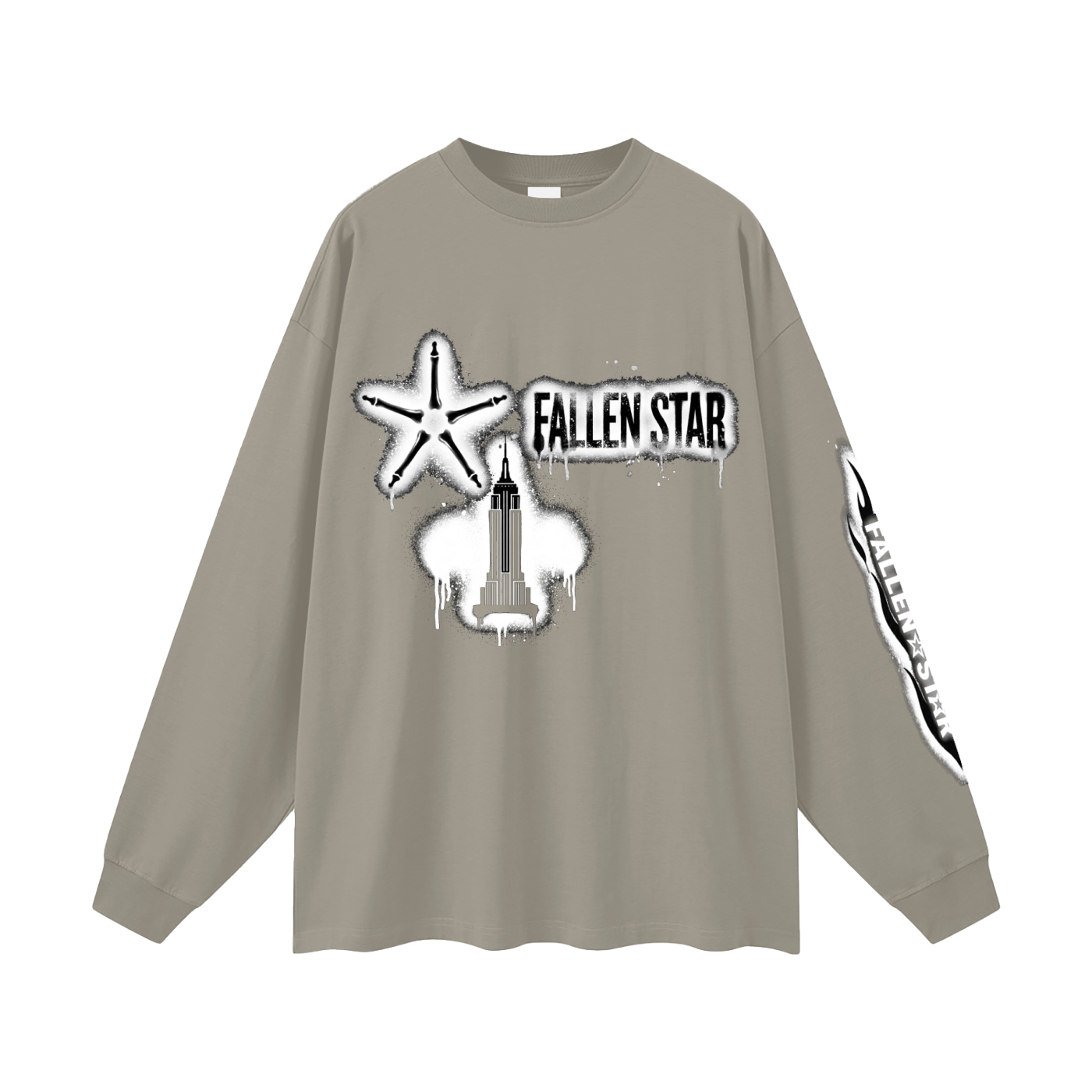 fallenstar Oversized Unisex Long Sleeve T-Shirt
