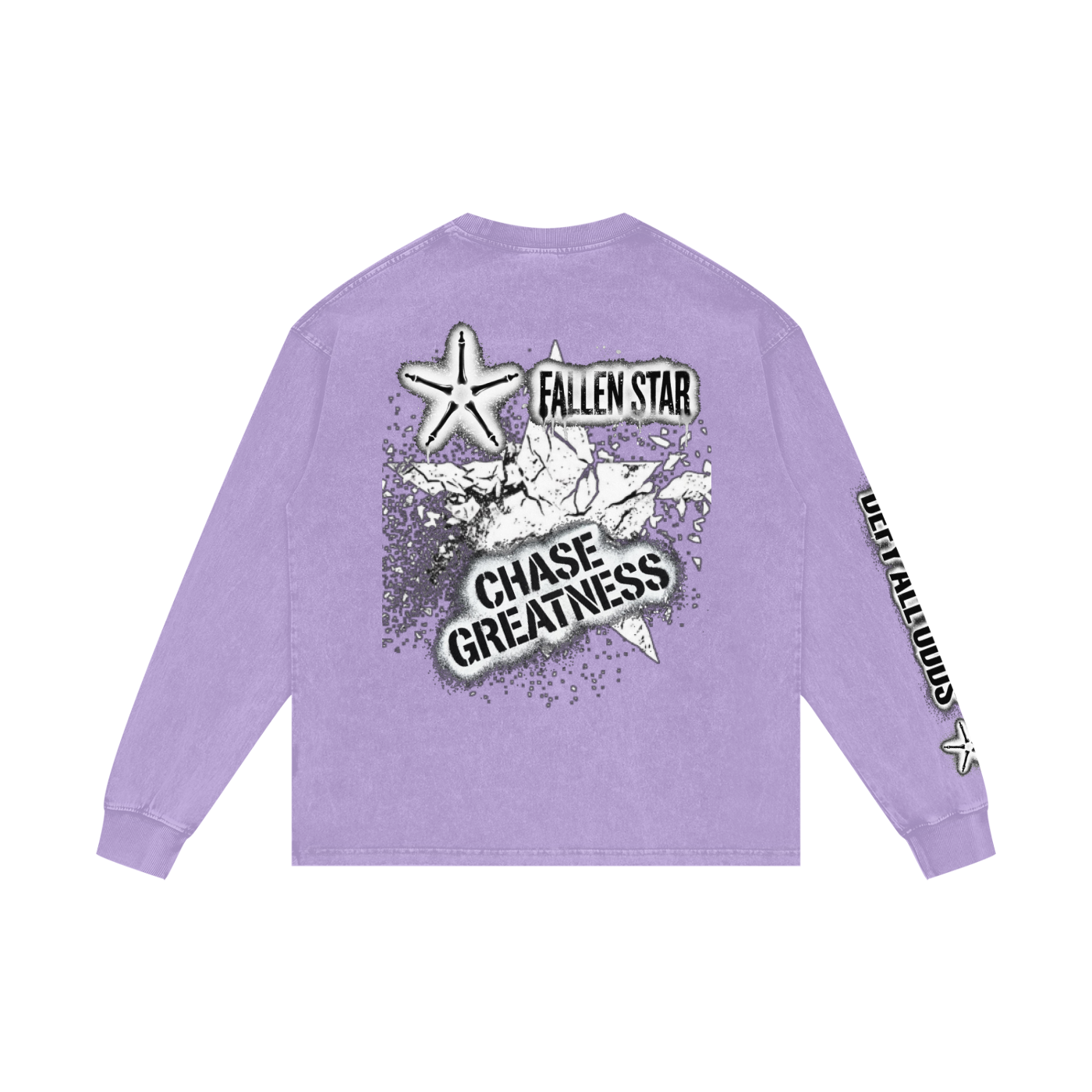 Acid Wash Oversize Long Sleeve T-Shirt