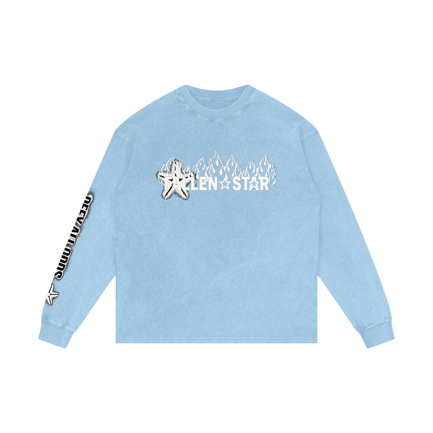 Acid Wash Oversize Long Sleeve T-Shirt