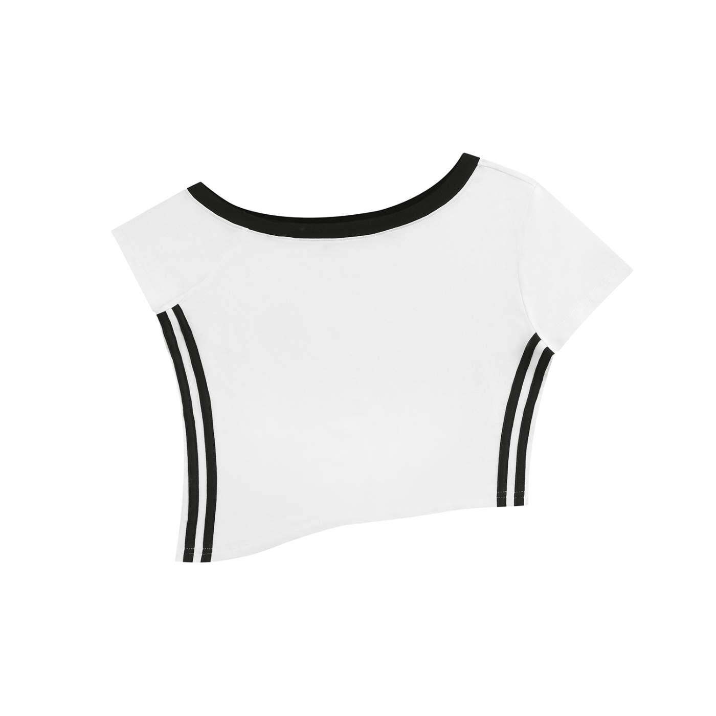 Women's Color Block Off-the-Shoulder T-Shirt