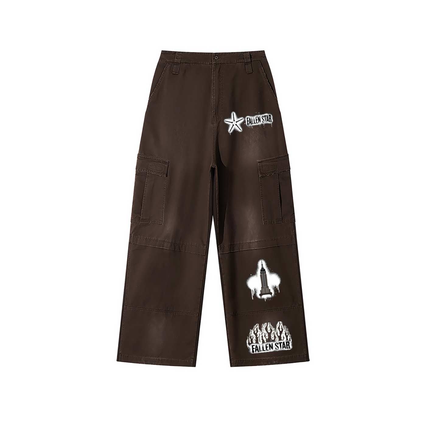 fallenstar Unisex Sunfade Washed Fleece Cargo Pants
