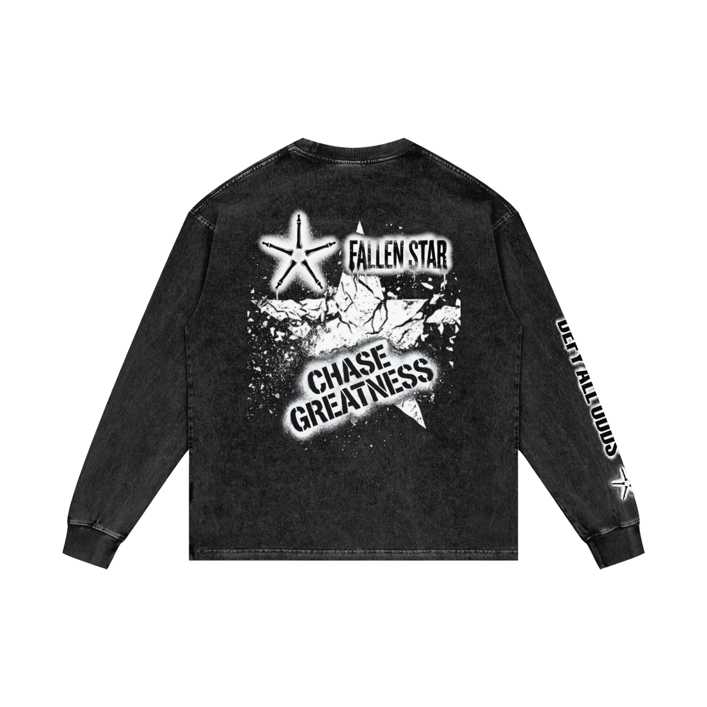 Acid Wash Oversize Long Sleeve T-Shirt