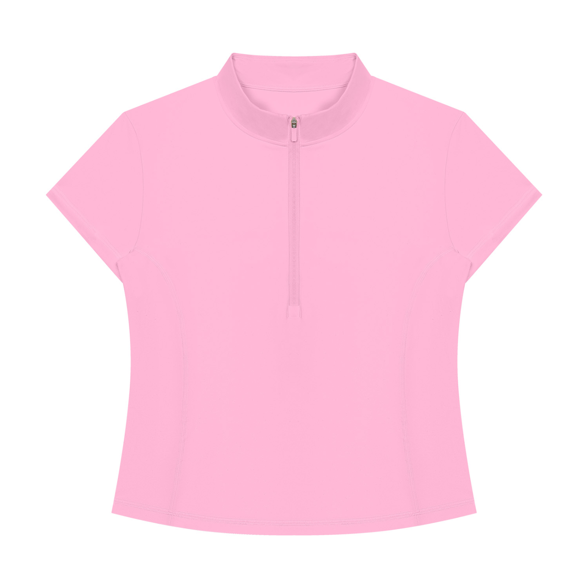 Women's Yoga Quarter-Zip Mock Neck T-Shirt