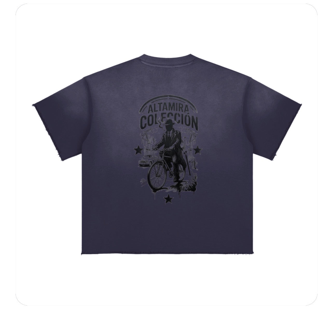 Sun Fade Raw Edge T-Shirt
