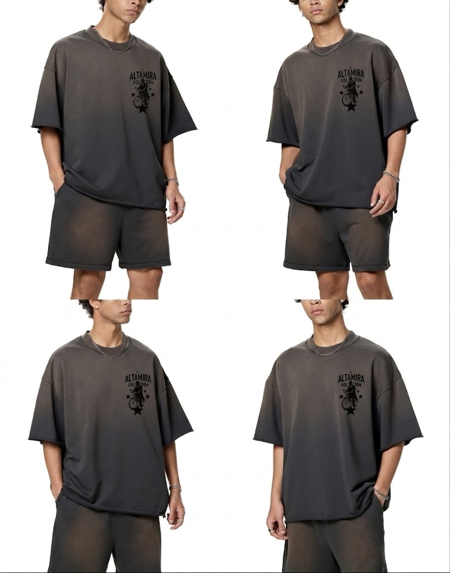 Sun Fade Raw Edge T-Shirt