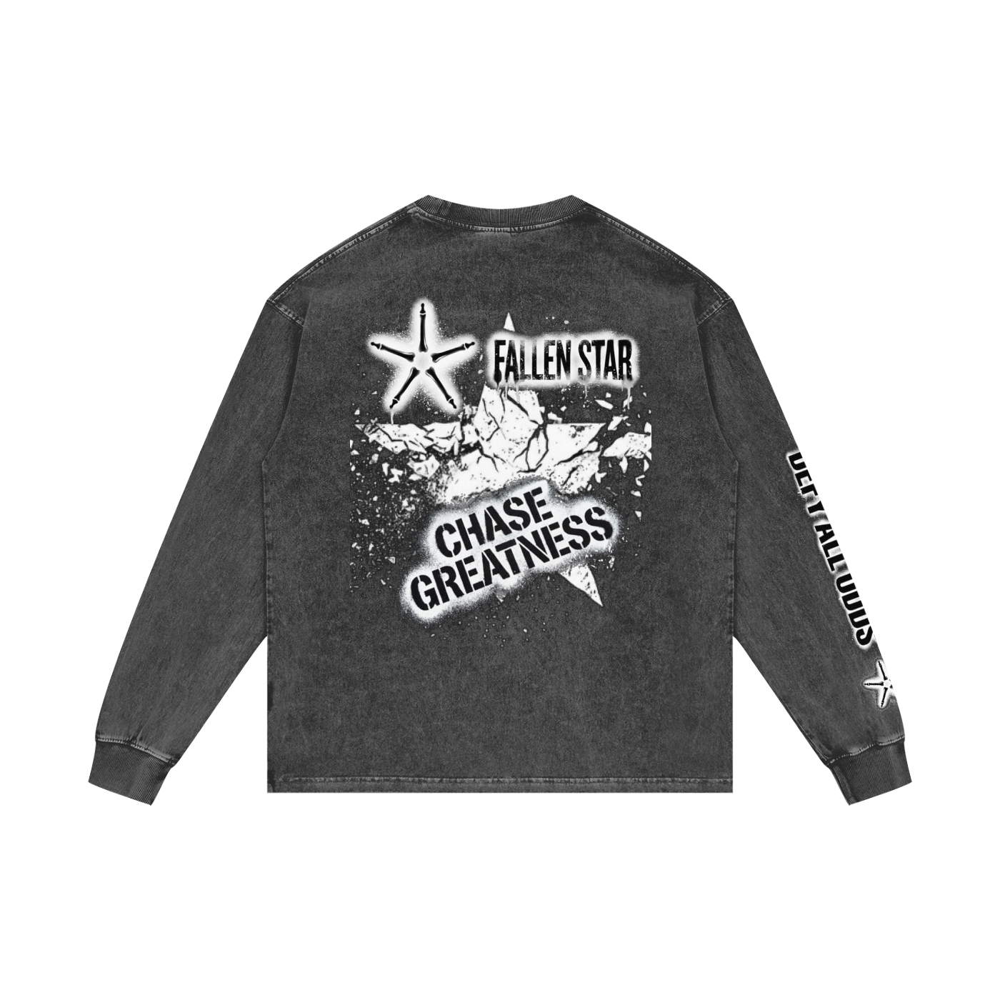 Acid Wash Oversize Long Sleeve T-Shirt