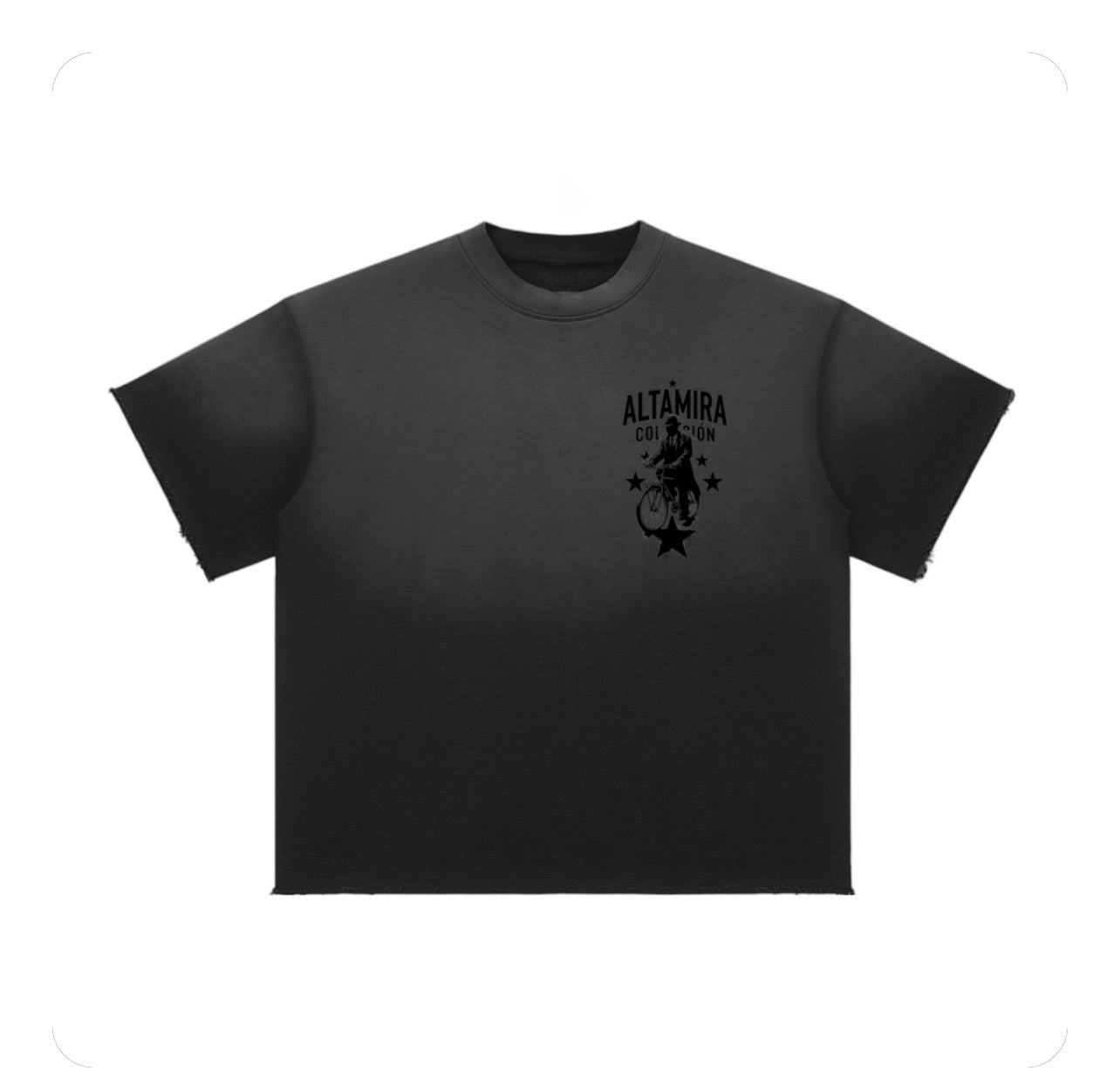 Sun Fade Raw Edge T-Shirt