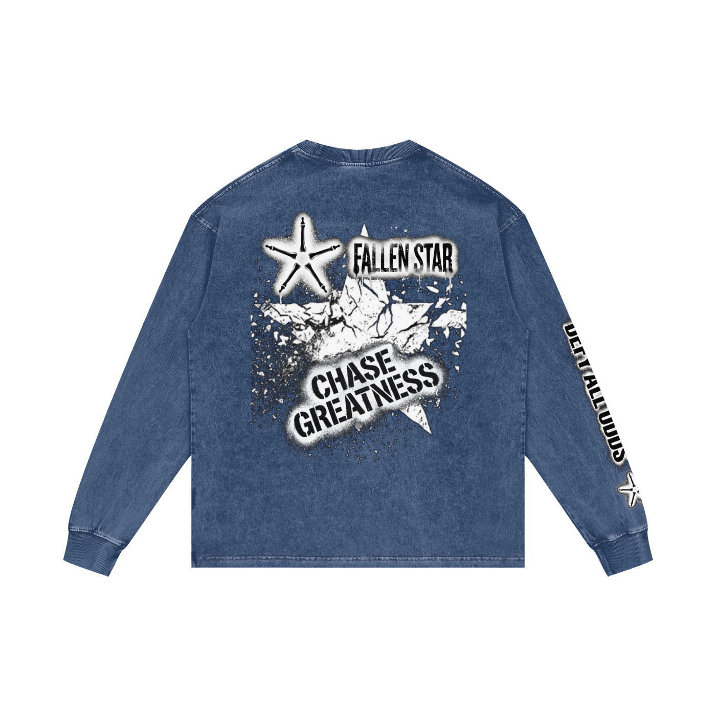 Acid Wash Oversize Long Sleeve T-Shirt