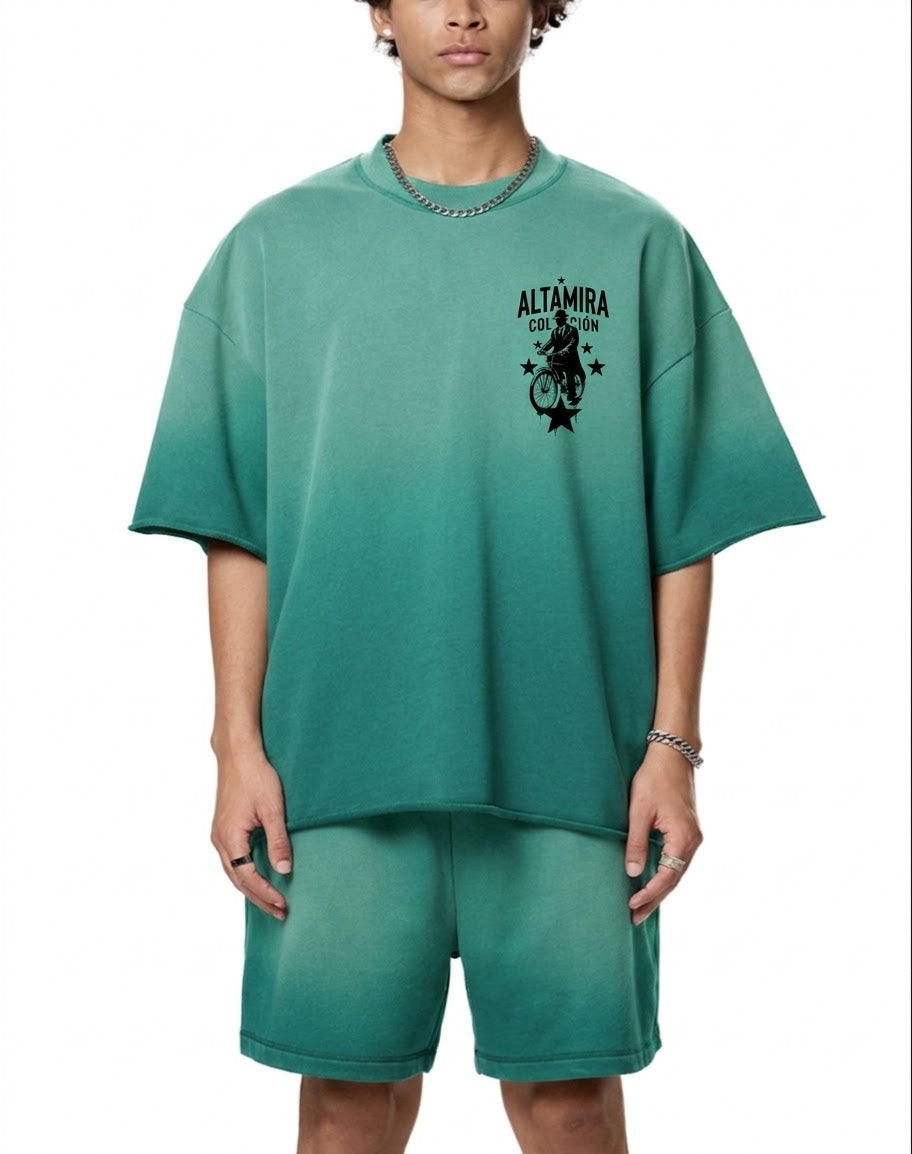 Sun Fade Raw Edge T-Shirt