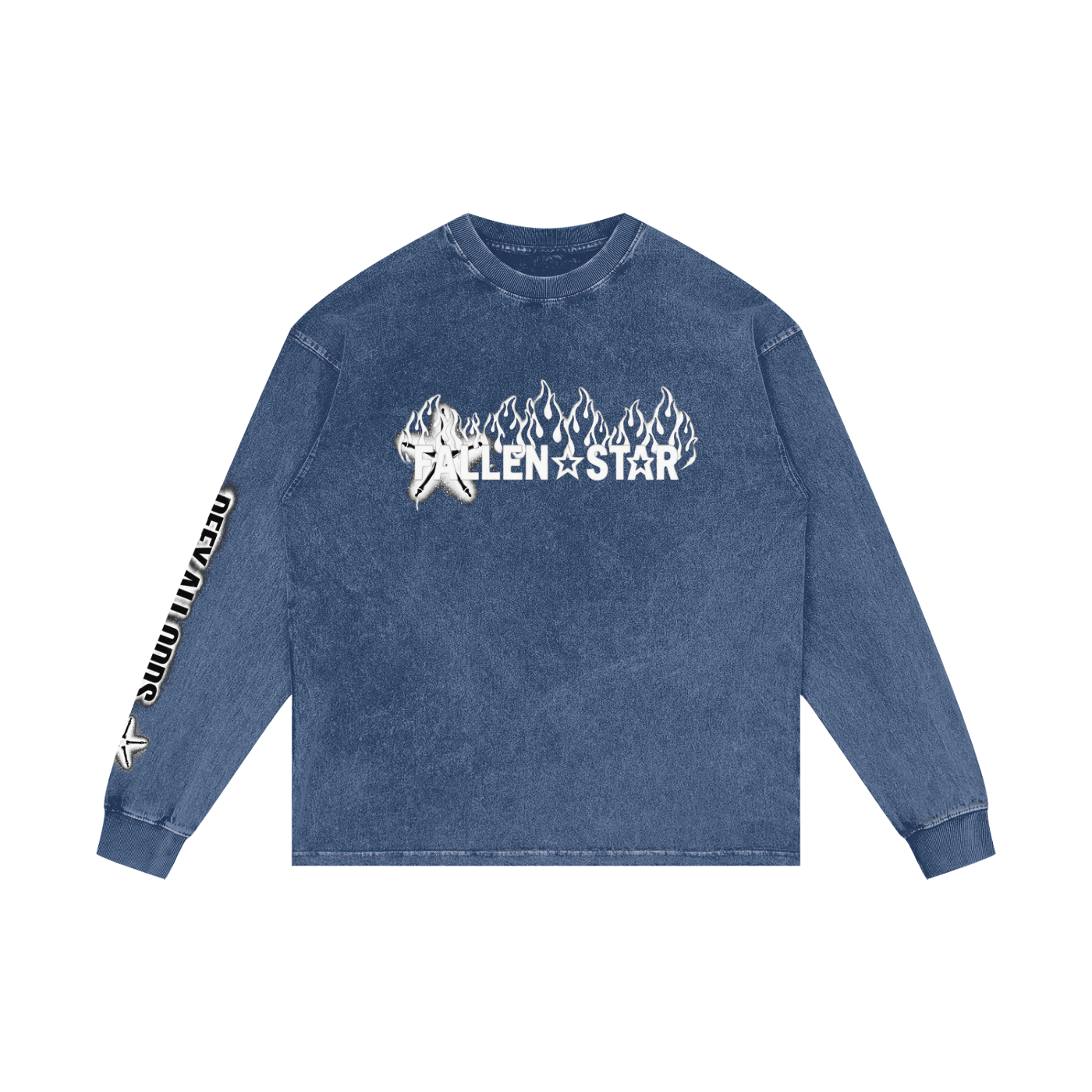 Acid Wash Oversize Long Sleeve T-Shirt