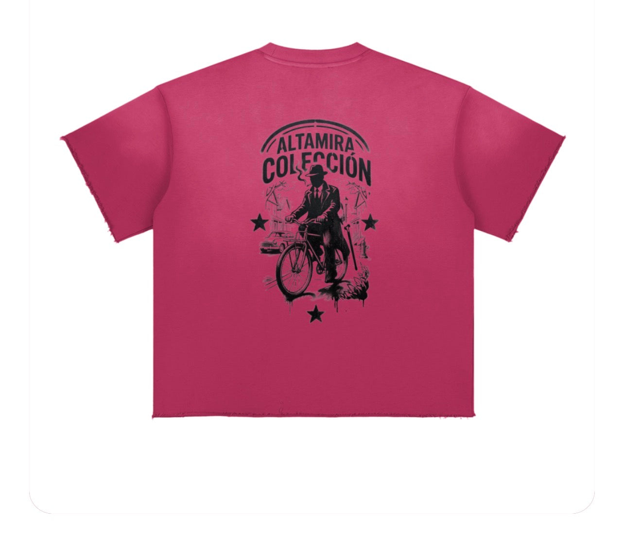 Sun Fade Raw Edge T-Shirt