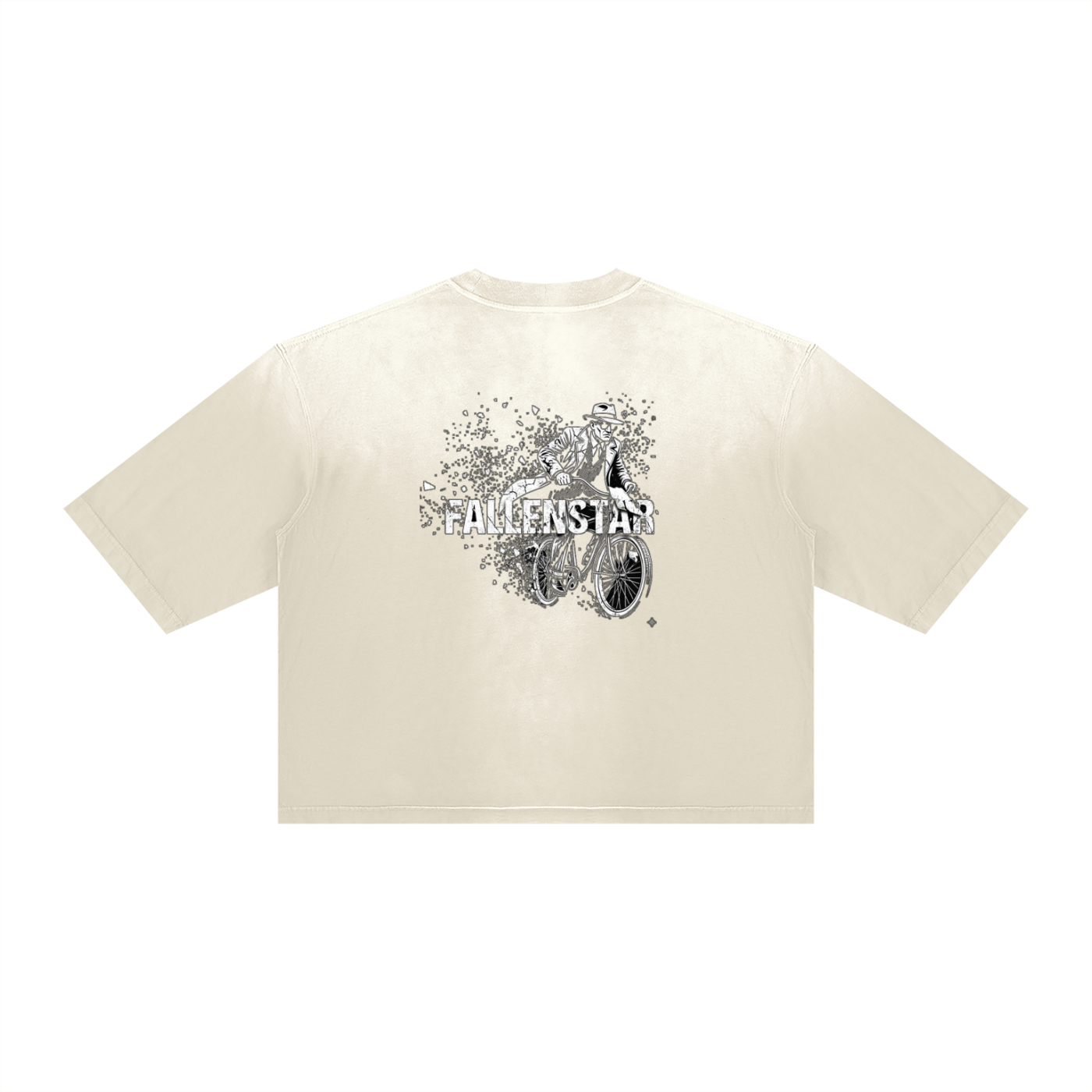 fallenstar Unisex Vintage Wash Sunfade Boxy T-Shirt