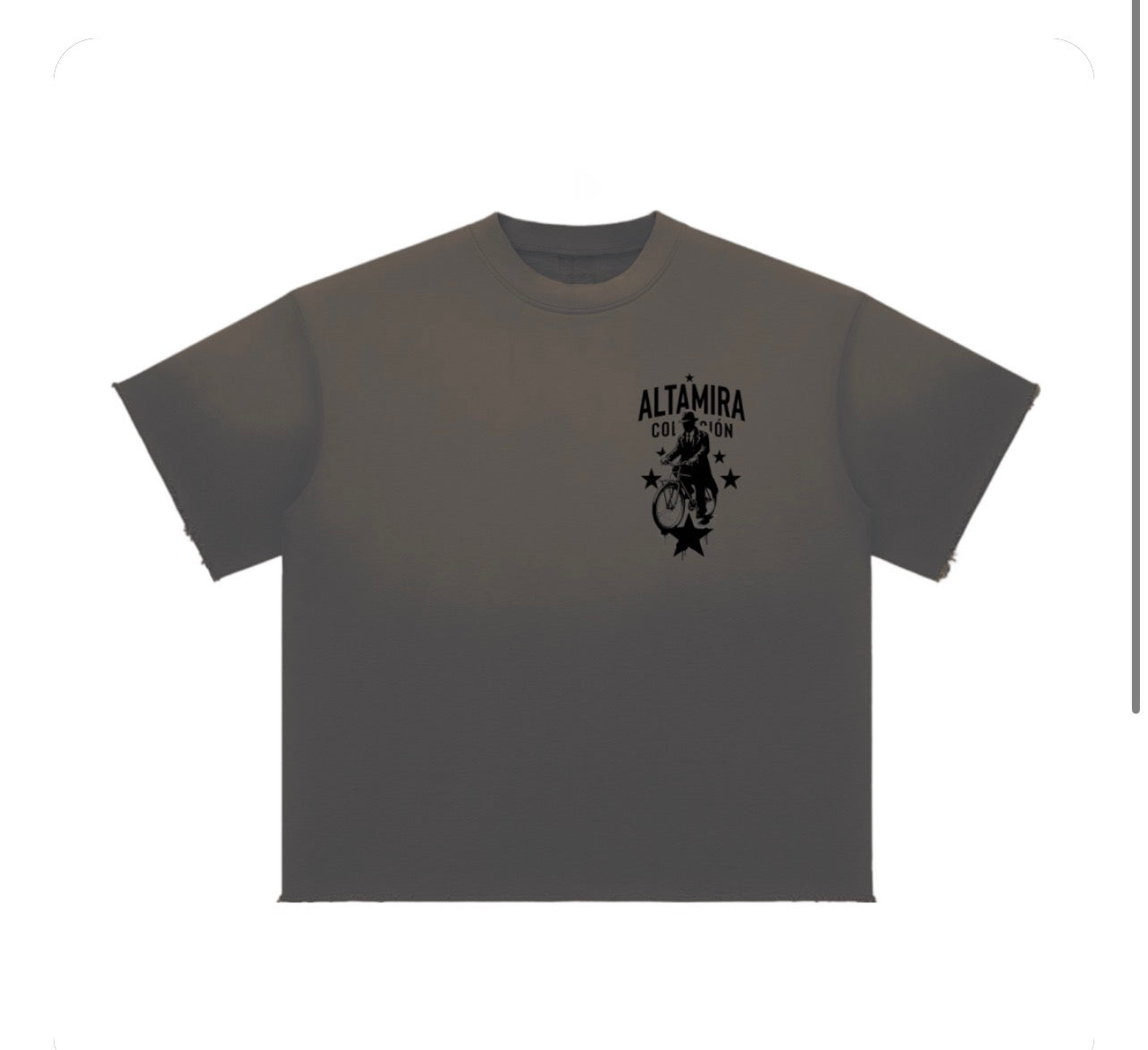 Sun Fade Raw Edge T-Shirt