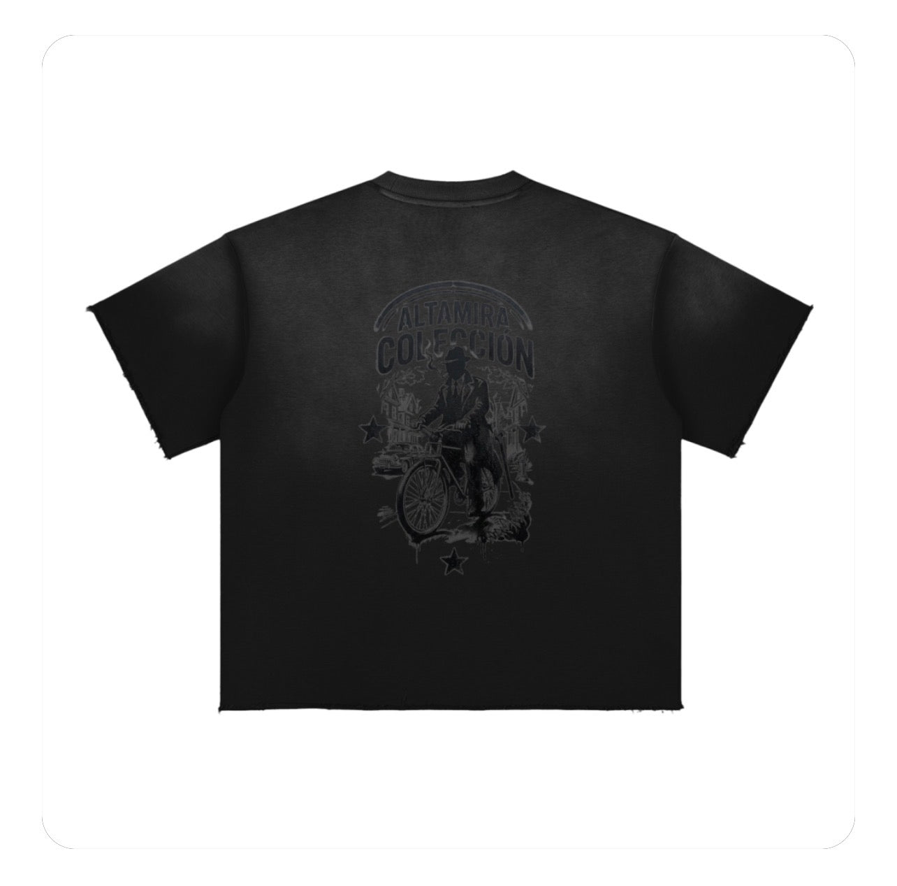 Sun Fade Raw Edge T-Shirt
