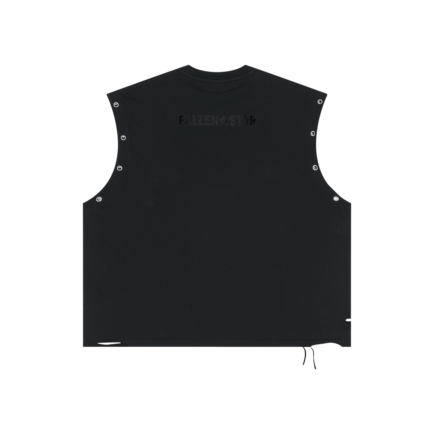 fallenstar Distressed Grommet Eyelet Tank Top
