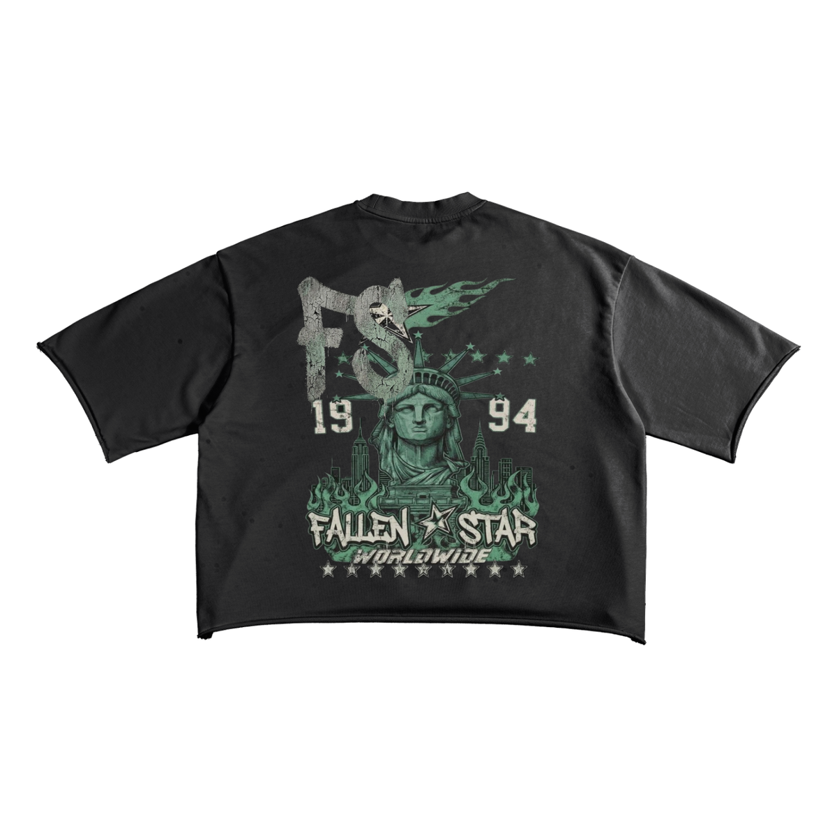 fallenstar French Terry Raw Edge T-Shirt