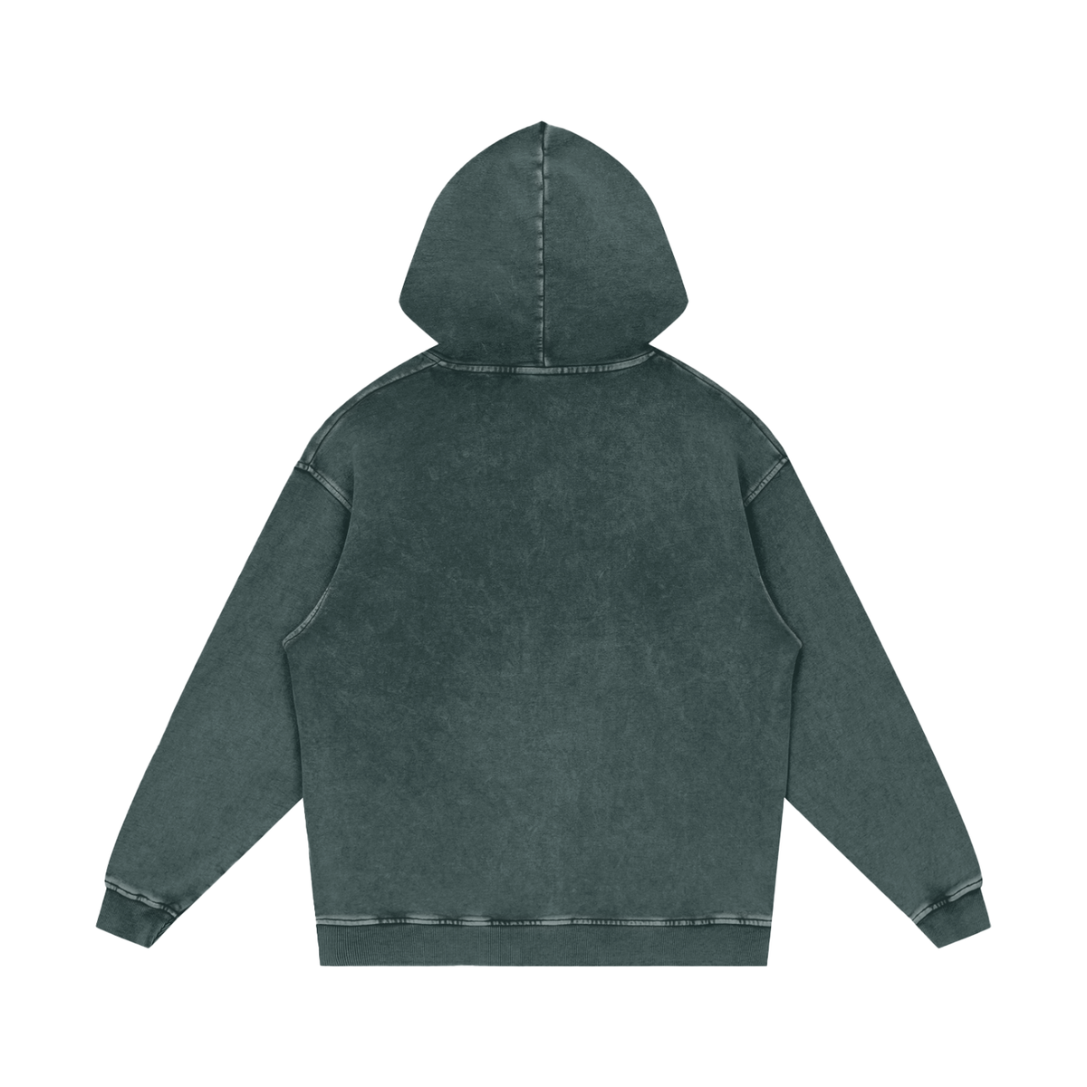 Snow Washed Loose Cotton Hoodie