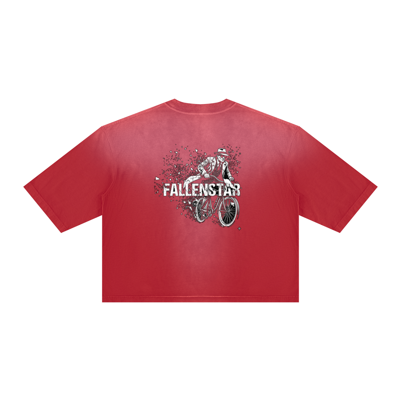 fallenstar Unisex Vintage Wash Sunfade Boxy T-Shirt