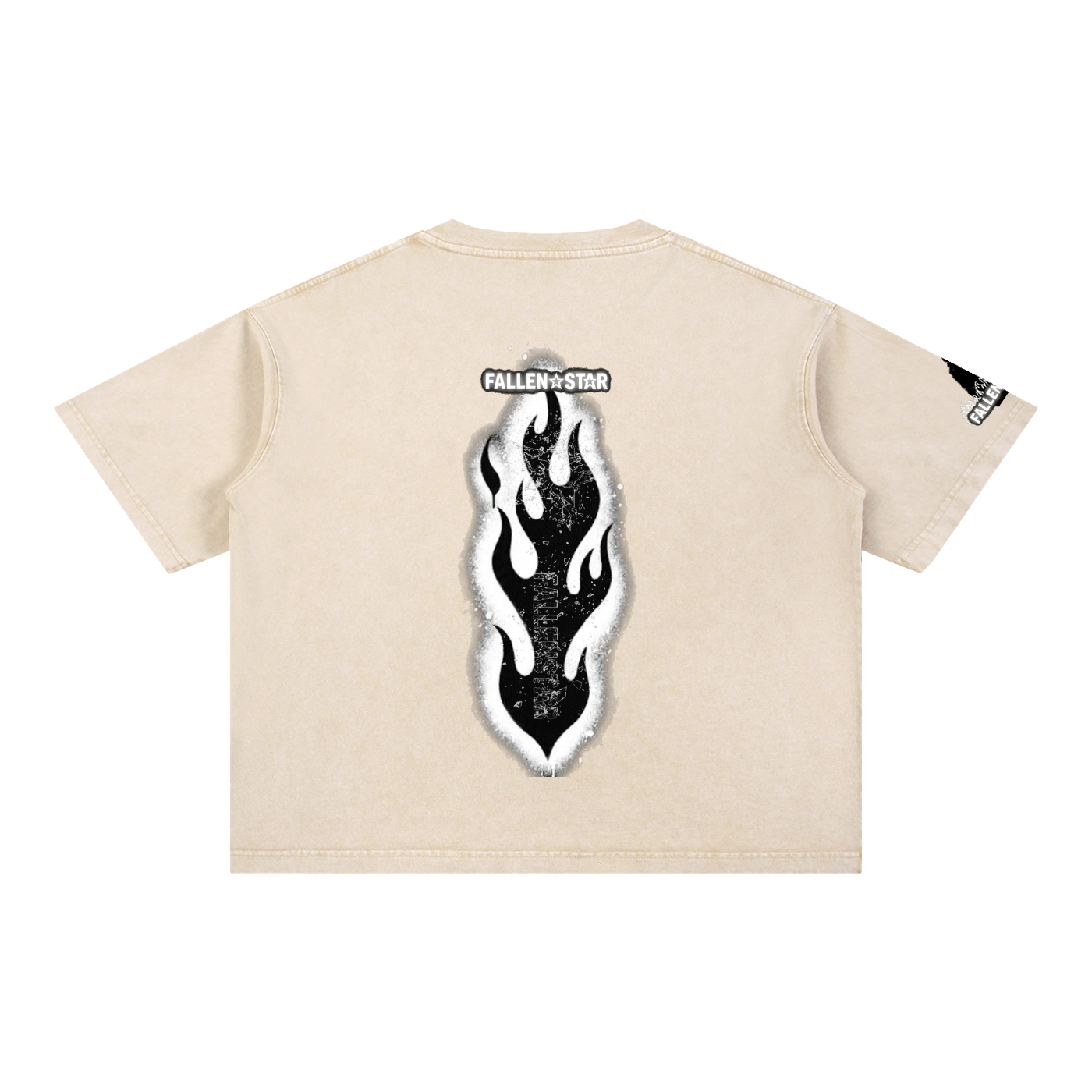 fallenstar Mineral Wash Boxy Cotton T-Shirt