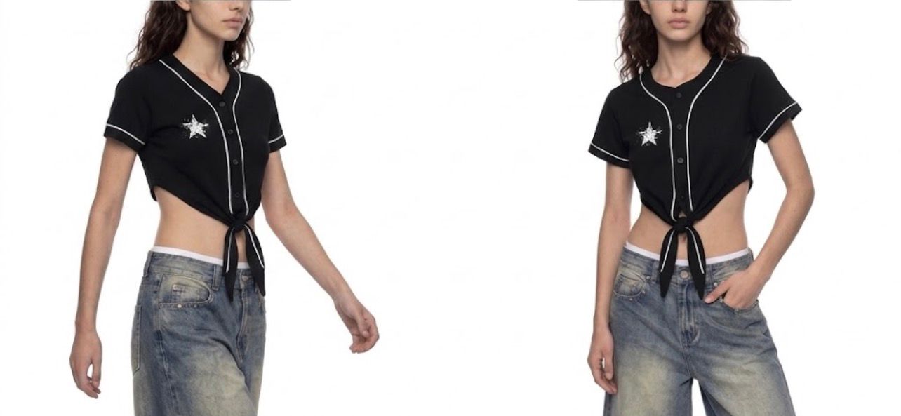 fallenstar Women's Piping Baseball Jersey
