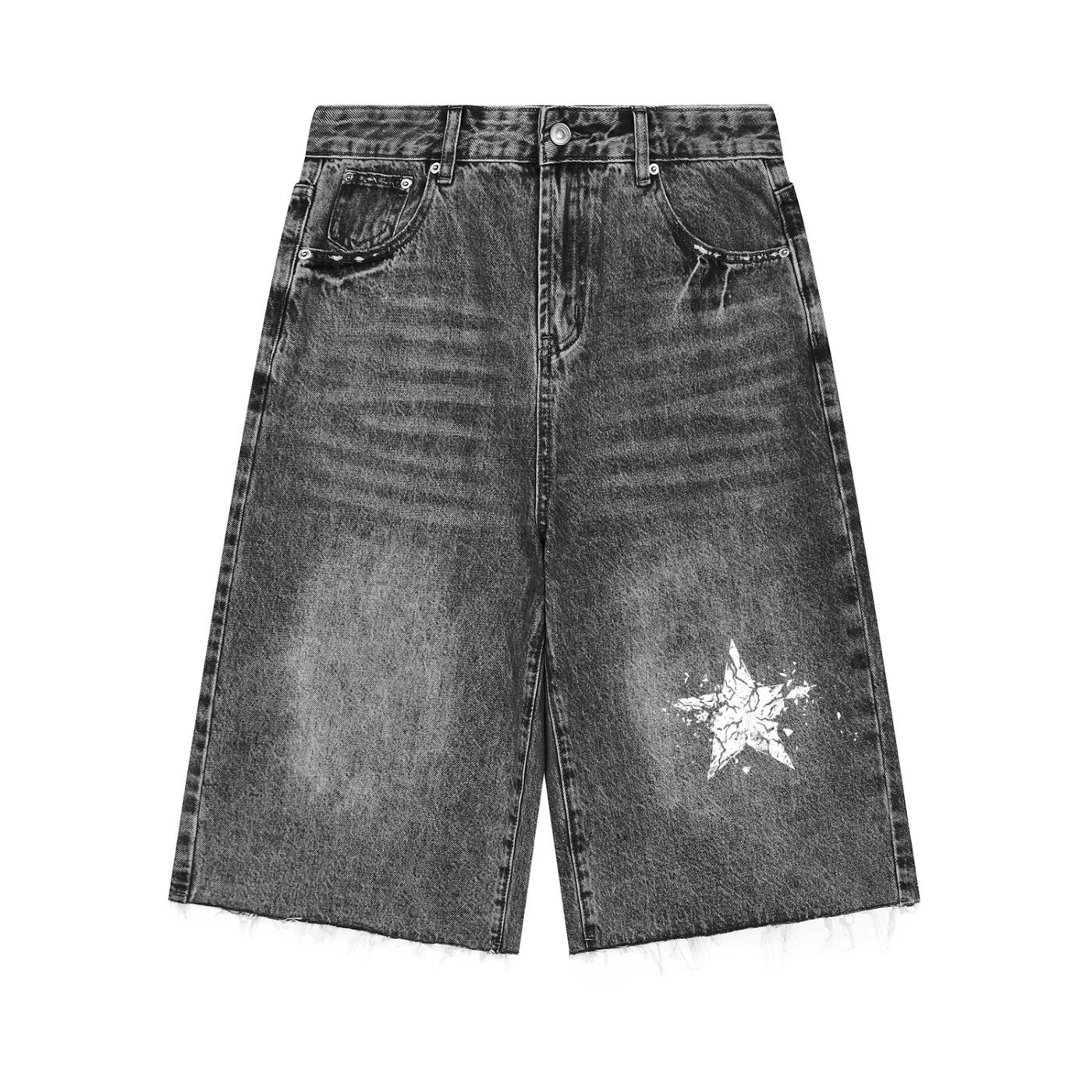 Men’s Vintage Wide Leg Denim Shorts
