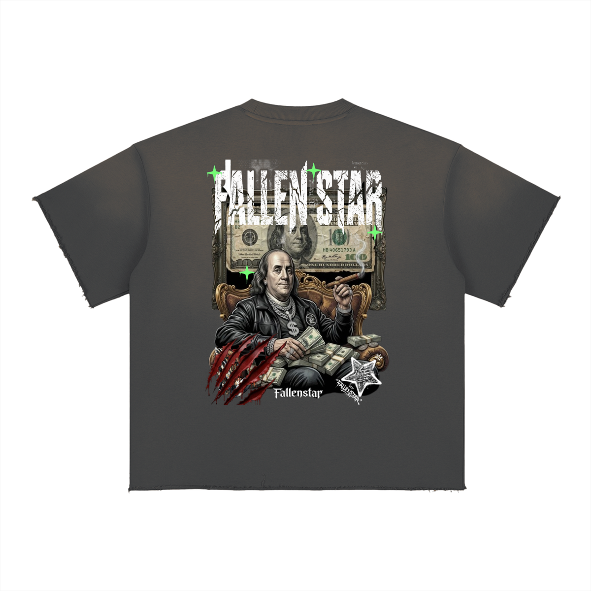 fallenstar Sun Fade Raw Edge T-Shirt