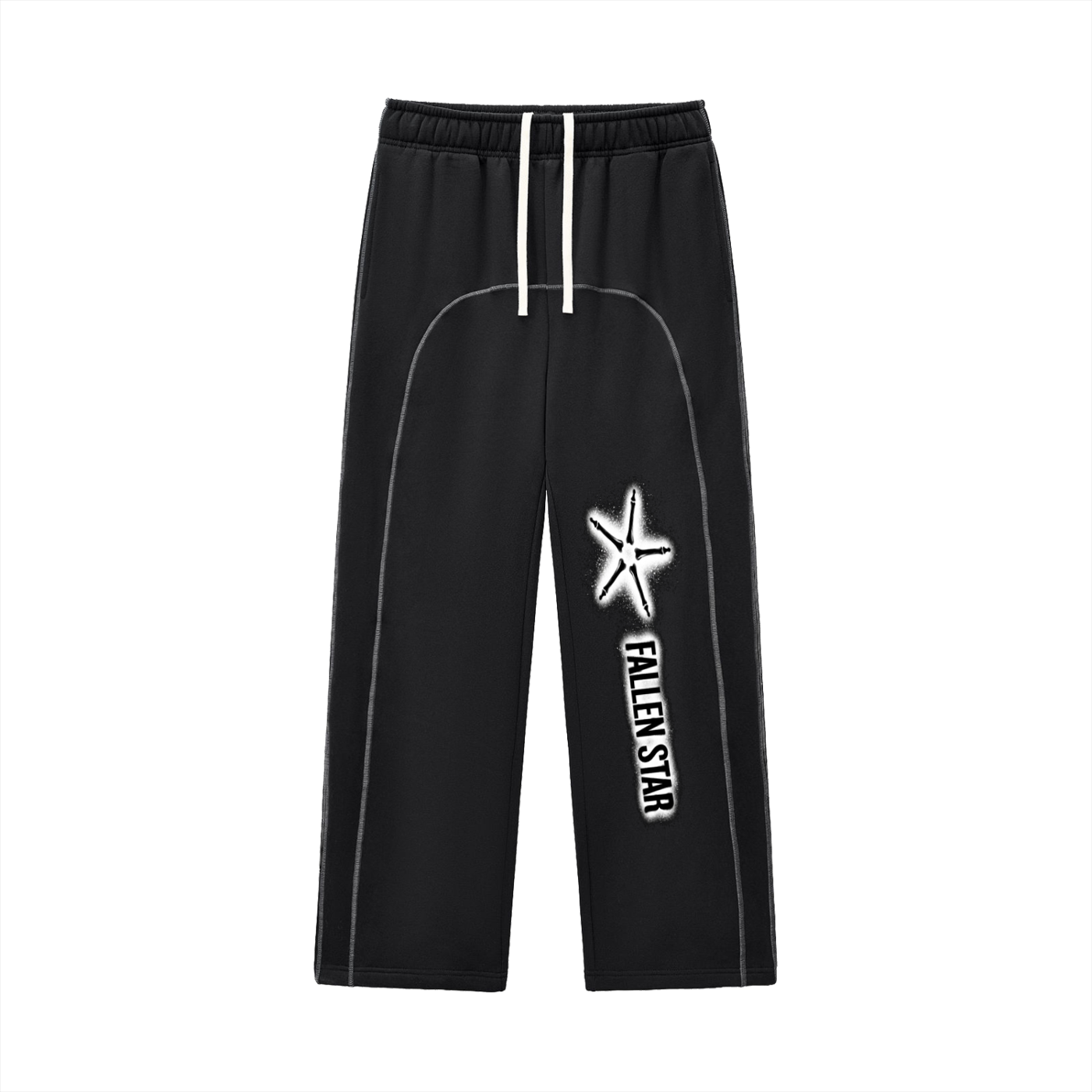 fallenstar Contrast-Stitched Fleece Sweatpants