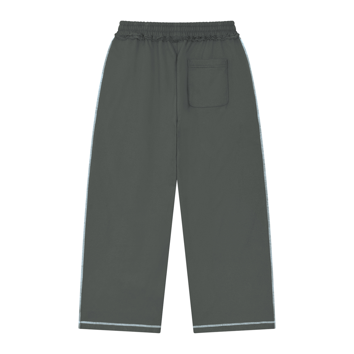 Unisex Raw Edge Topstitch Sweatpants